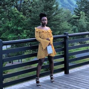 Mustard Polka Dot Dress